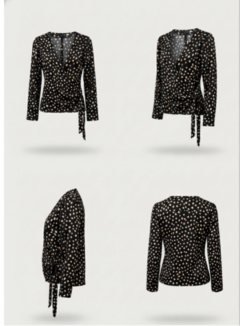 Silky animal print and Taylor blouse  - Picture 9 of 12